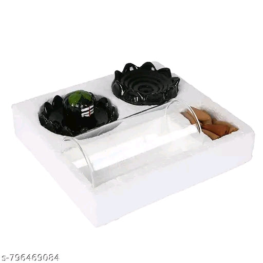 Divine Shivling Backflow Incense Burner with Free dhoop cone - Mesmerizing