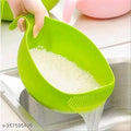 Rice & Fruits Washing Bowl with Handle (Pack Of 1, Green