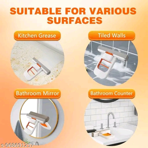 Mini Foldable Desktop Mop, Portable Cleaning Sponge Mop (with a Sponge He...