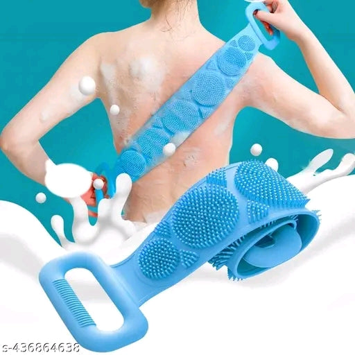 Body Back Scrubber Double Side Bathing Brush for Skin Deep Cleaning Body Scrub...