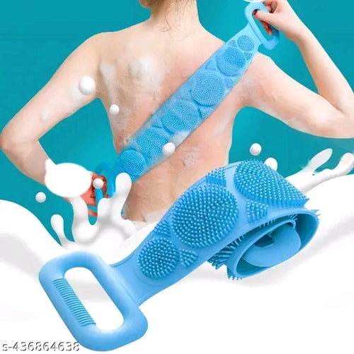 Body Back Scrubber Double Side Bathing Brush for Skin Deep Cleaning Body Scrub...